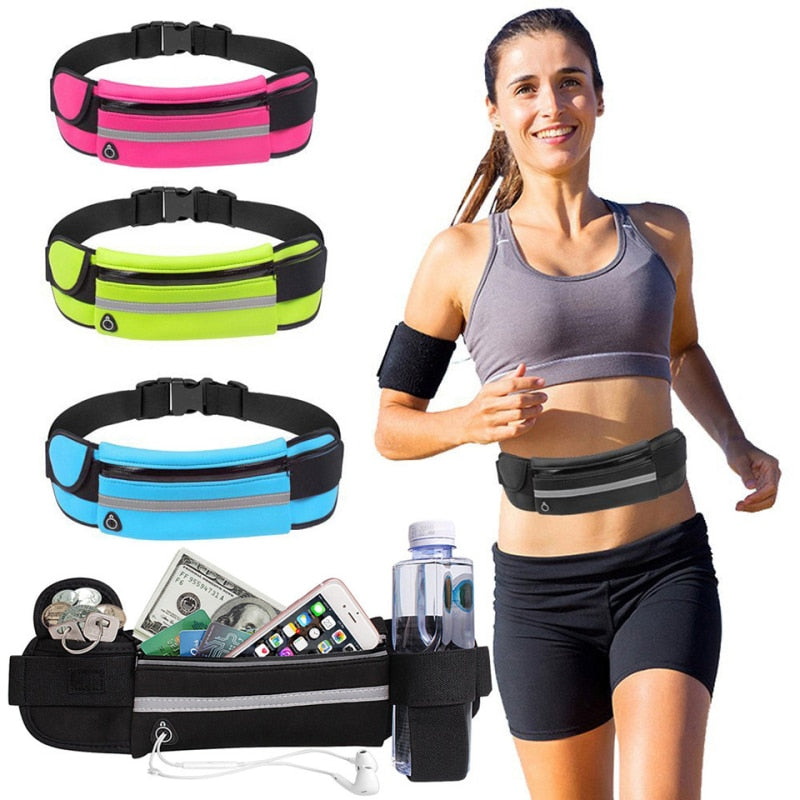 Waistband Running Belt for Phone Holder Runner Pocket Pouch for Walking Fitness Jogging Workout Gym Sports Travel Exercise